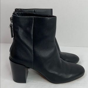 Dolce Vita 11 black leather boots 3 1/2 inch heel